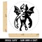 Flying Gargoyle Demon Wing Horn Monster Devil Self-Inking Rubber Stamp Crafting